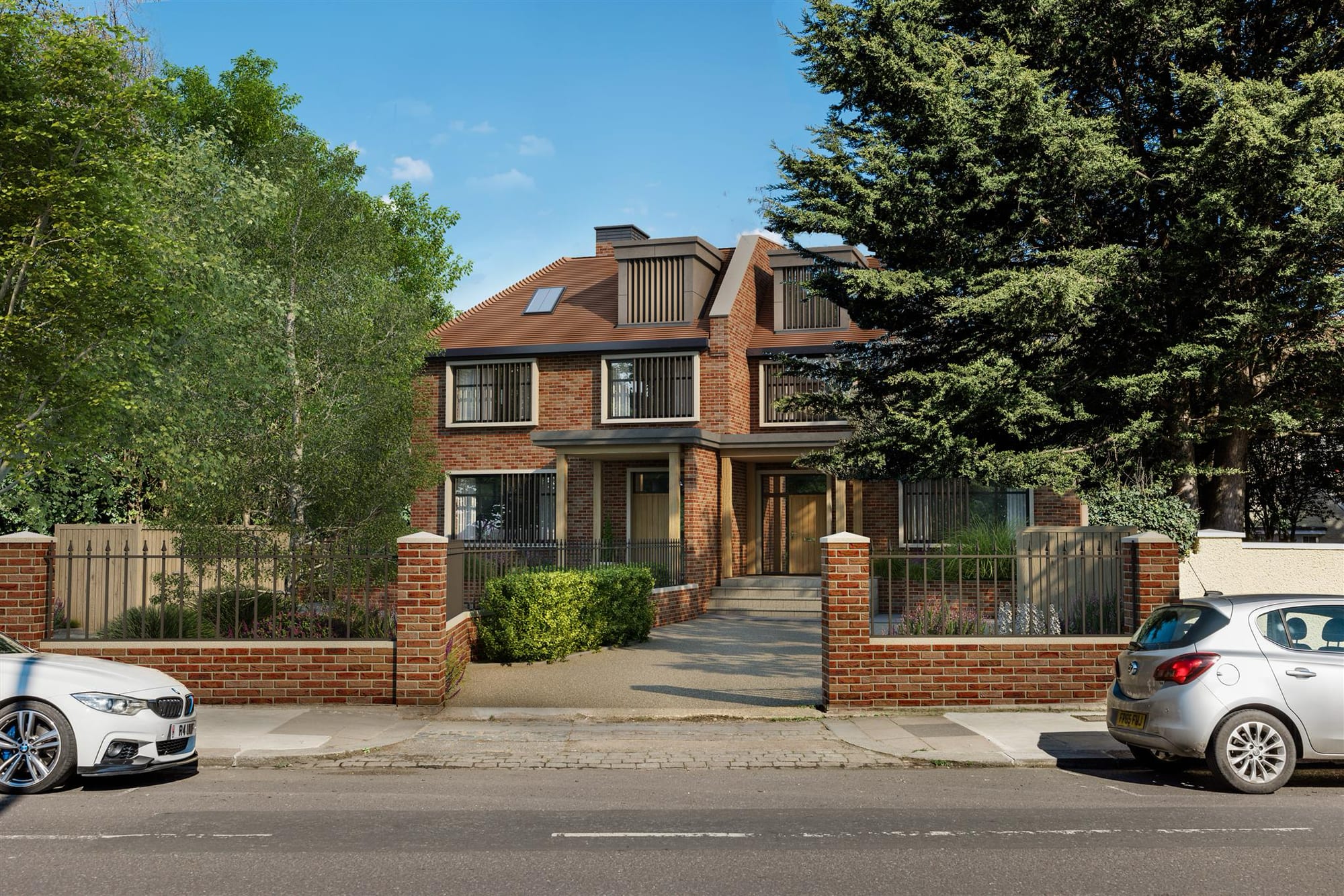 The consented scheme, two semi-detached homes